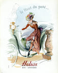 1949 Helios Lingerie Vintage Print Ad - Baehr Illustration