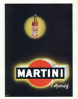 1953 Martini Vintage Liquor French Print Ad - Delpeuch Illustration