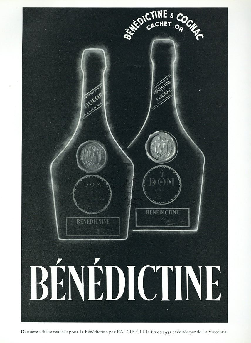 1956 Benedictine Vintage Liquor Print Ad