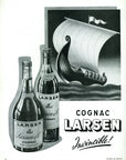1937 Larsen Cognac Vintage Liquor Print Ad