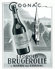 1941 Leopold Brugerolle Cognac Vintage Liquor Print Ad