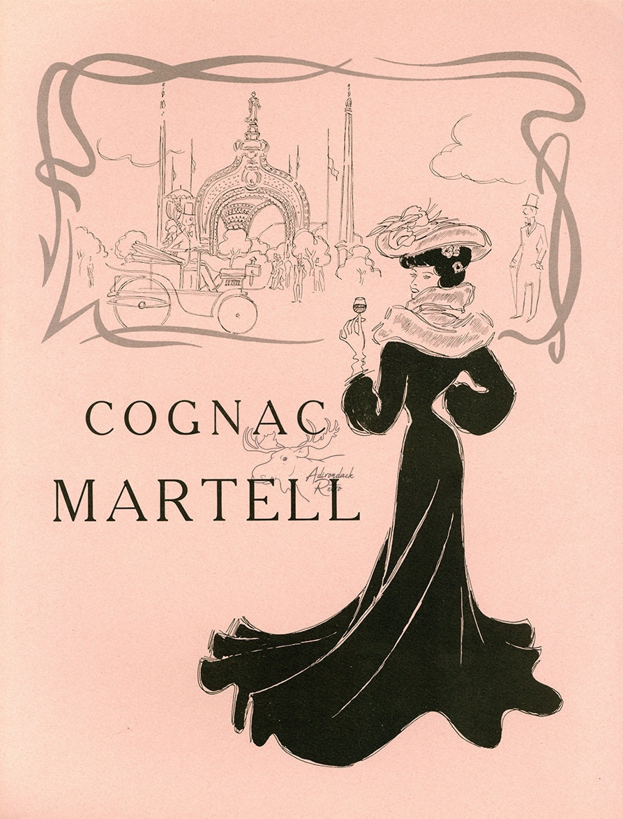 1950 Martell Cognac Vintage Liquor Print Ad