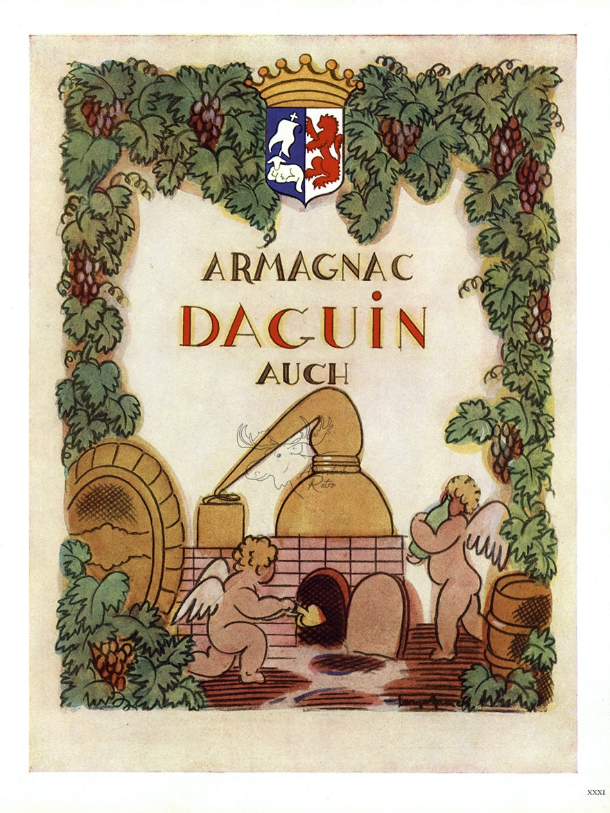 1946 Daguin Armagnac Vintage Liquor Ad