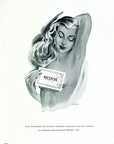 1949 Kestos Lingerie Vintage Print Ad - J. Langlais Illustration