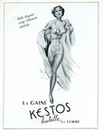 1953 Kestos Lingerie Vintage French Print Advertisement