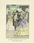1901 The Picture Exhibition At The Salon - F. Courboin Hand-Colored Antique Print