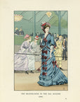 1901 The Skating Rink In The Bal Bullier - F. Courboin Hand-Colored Antique Print