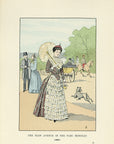 1901 The Main Avenue In The Parc Monceau - F. Courboin Hand-Colored Antique Print