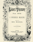 The Newest French Fashions January 1879 Antique Ladies' Treasury Print - Hand-Coloured Illustration