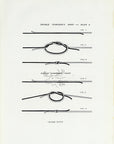 1914 Single And Double Surgeon's Knots - H.H. Leonard Antique Fishing Print
