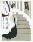 1912 Coles Phillips Fadeaway Girl Antique Print - The Stairwell