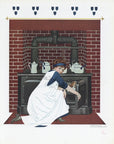 1912 Coles Phillips Fadeaway Girl Antique Print - Almost Done