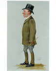 1889 Vanity Fair Caricature Proof Plate by Lib - Mr. John Porter Spy Print