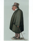 1889 Vanity Fair Caricature Proof Plate by Lib - Mr. John Corlett Spy Print
