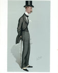 1889 Vanity Fair Caricature Proof Plate by SPY - Lord Sandhurst Spy Print