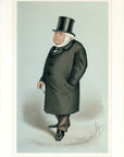 1889 Vanity Fair Proof Plate by APE - John Bright Caricature Print