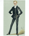 1889 Vanity Fair Caricature Proof Plate by HAY - Marquis Of Carmarthen Spy Print