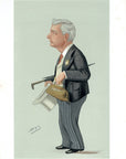 1889 Vanity Fair Caricature Proof Plate by SPY - Arthur Cecil Spy Print