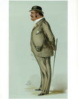 1889 Vanity Fair Caricature Proof Plate by Lib - George Higginson Allsopp Spy Print