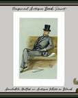 1889 Vanity Fair Spy Proof Plate - Ferdinand James De Rothschild Caricature Print