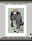 1889 Vanity Fair Proof Plate - Monsieur de Blowitz Spy Print