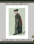 1889 Vanity Fair Caricature Proof Plate by HAY - Henry Arthur Morgan Spy Print