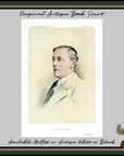 1913 Vanity Fair Spy Print by W Hester - Thomas Woodrow Wilson Caricature Print