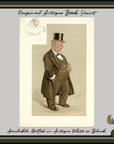1889 Vanity Fair Proof Plate - Mr. Augustus Helder Spy Print