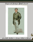 1889 Vanity Fair Caricature Proof Plate by Lib - William Cuthbert Quilter Spy Print