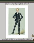 1889 Vanity Fair Caricature Proof Plate by HAY - Marquis Of Carmarthen Spy Print