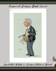 1889 Vanity Fair Caricature Proof Plate by SPY - Arthur Cecil Spy Print