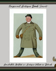 1889 Vanity Fair Caricature Proof Plate by SPY - Harry McCalmont Spy Print