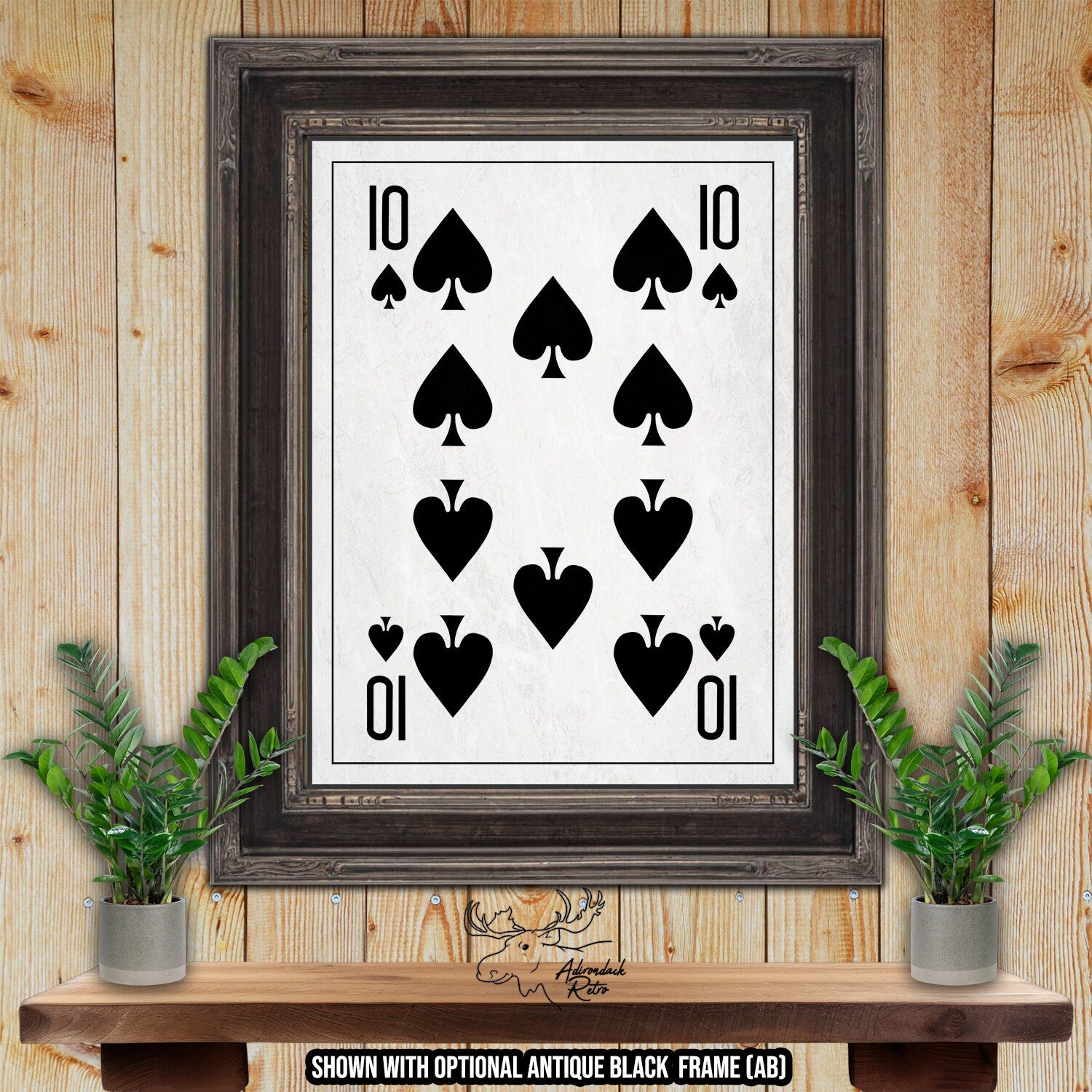 Ten of Spades Giclee Fine Art Poker Print