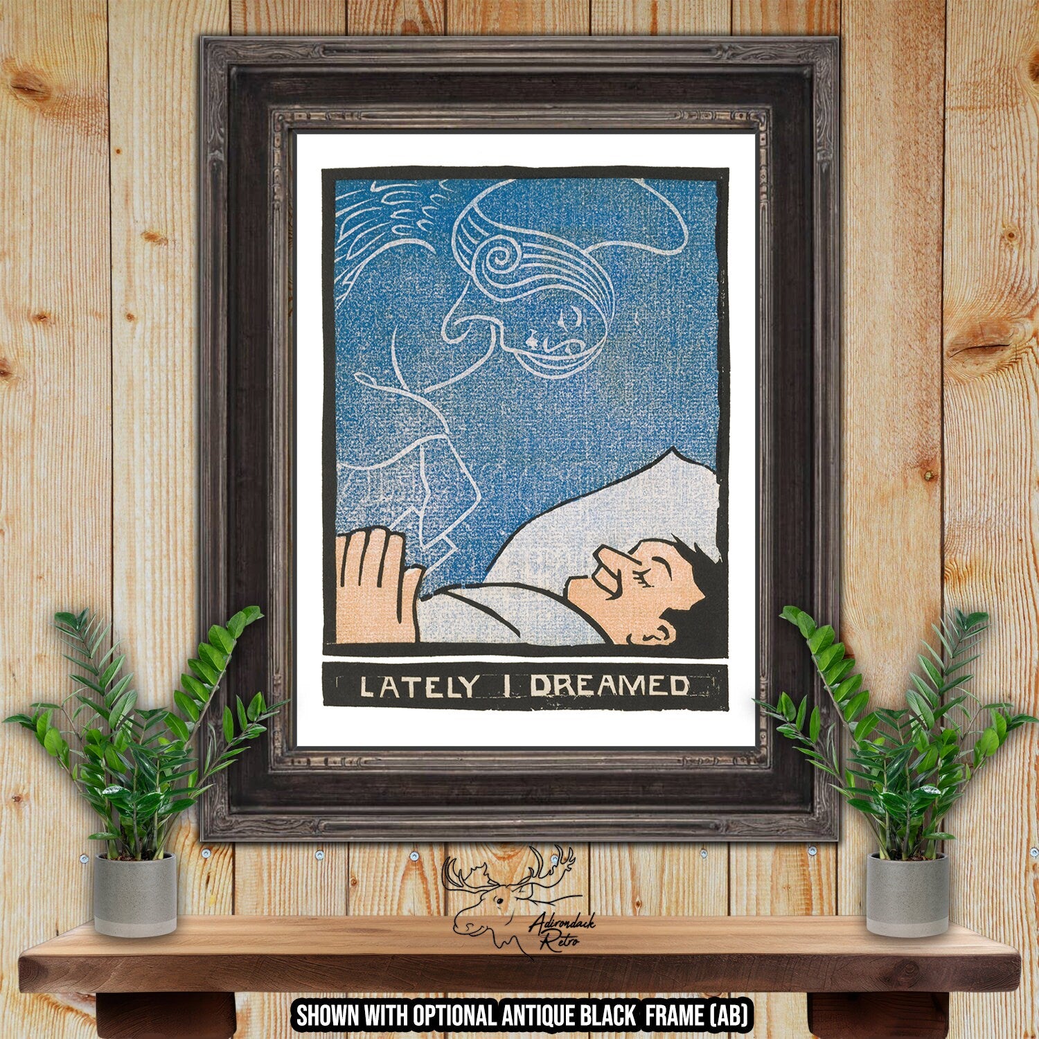 Lately I Dreamed by Frank Holme Fine Art Poker Rubaiyat Print at Adirondack Retro