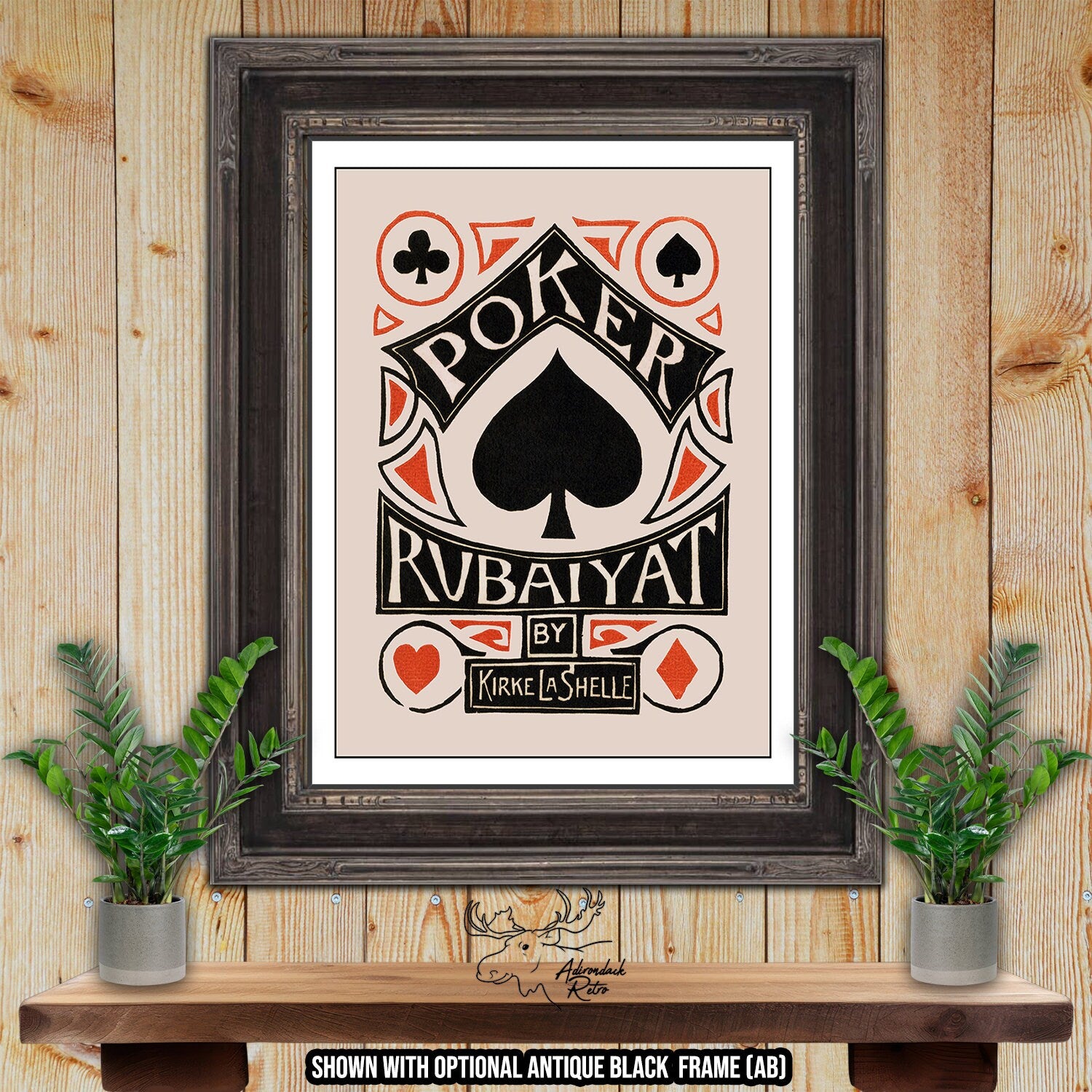 Poker Rubaiyat by Frank Holme Fine Art Poker Print at Adirondack Retro
