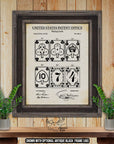 Playing Cards Patent Print - Historic 1877 Poker Invention at Adirondack Retro