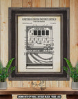 Poker Slot Machine Patent Print - Historic Gaming Machine Invention at Adirondack Retro