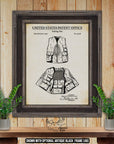 Fishing Vest Patent Print - 1947 Fishing Invention at Adirondack Retro