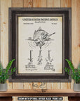 Fish Hook Patent Print - 1897 Fishing Invention at Adirondack Retro