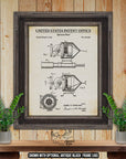 Spincast Fishing Reel Patent Print - 1953 Fishing Invention at Adirondack Retro