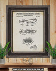 Wooden Fishing Lure Patent Print - 1956 Fishing Tackle Invention at Adirondack Retro
