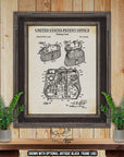 Fishing Creel Patent Print - 1931 Tackle Box Invention at Adirondack Retro