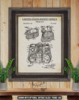 Fishing Creel Patent Print - 1931 Tackle Box Invention at Adirondack Retro