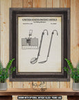 Ice Fishing Skimmer Patent Print - 1928 Ice Fishing Tackle Invention at Adirondack Retro