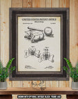 Billiards Bridge Patent Print - Historic 1910 Billiards Invention at Adirondack Retro