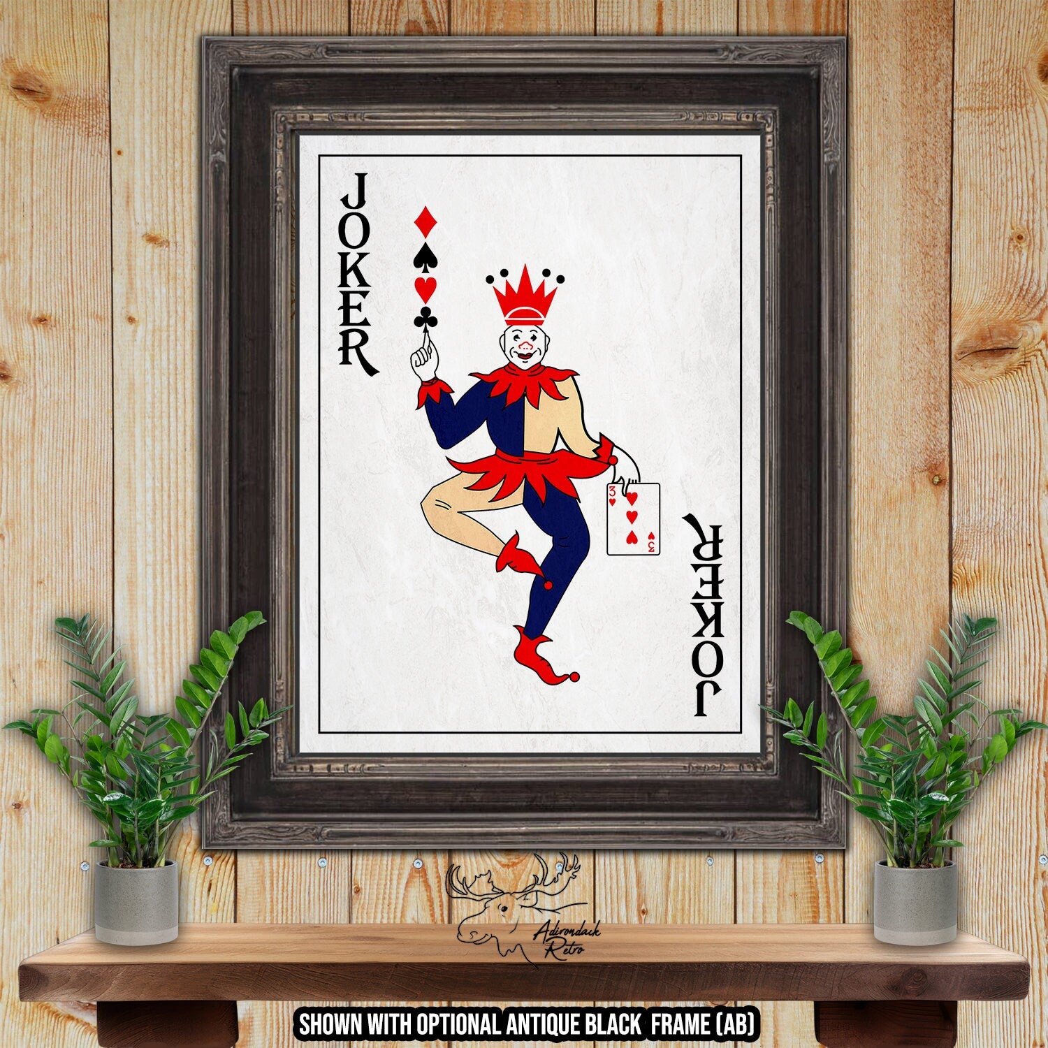 Joker Playing Card Fine Art Print at AdirondackRetro