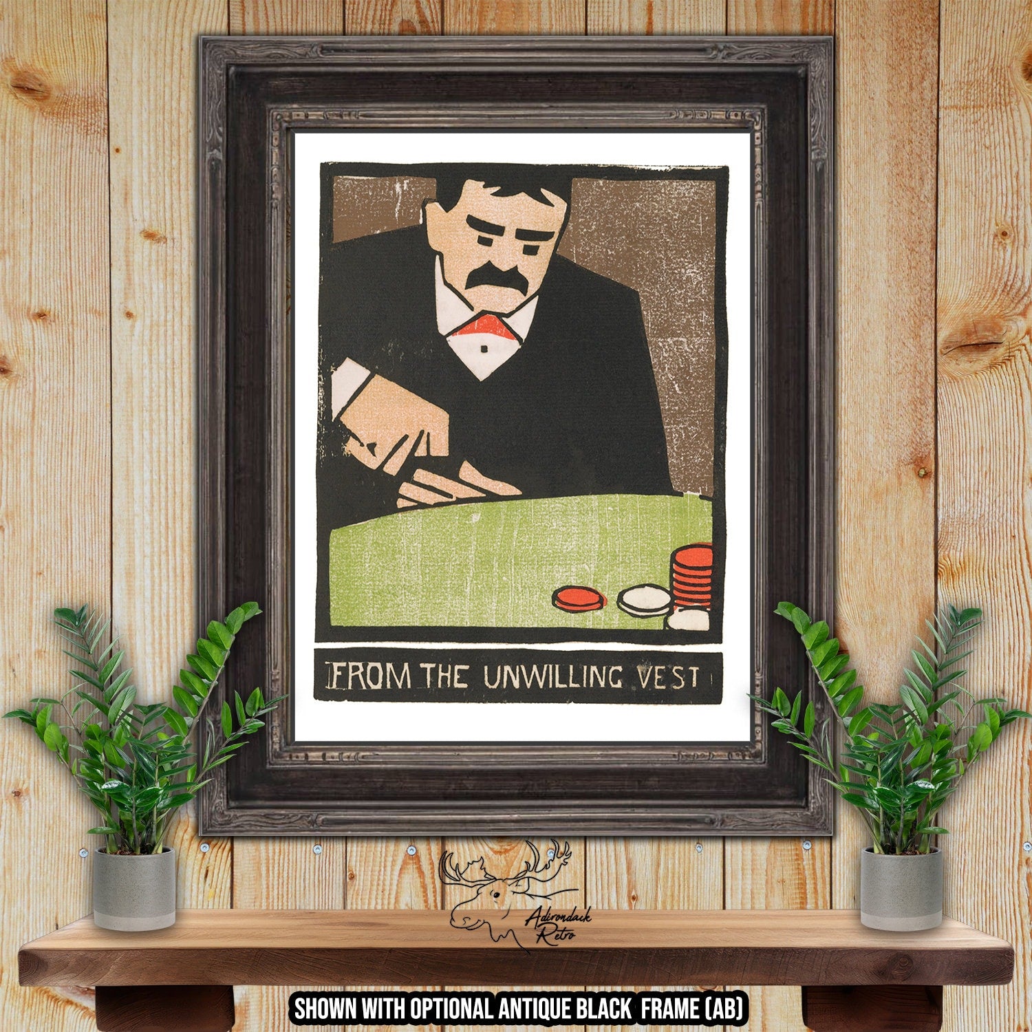 From The Unwilling Vest by Frank Holme Fine Art Poker Rubaiyat Print at Adirondack Retro