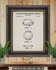 Poker Chip Patent Print - Historic 1976 Poker Invention at Adirondack Retro