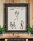 Chest Waders Patent Print - 1894 Fishing Invention at Adirondack Retro