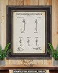 Fish Hook Patent Print - 1922 Fishing Tackle Invention at Adirondack Retro